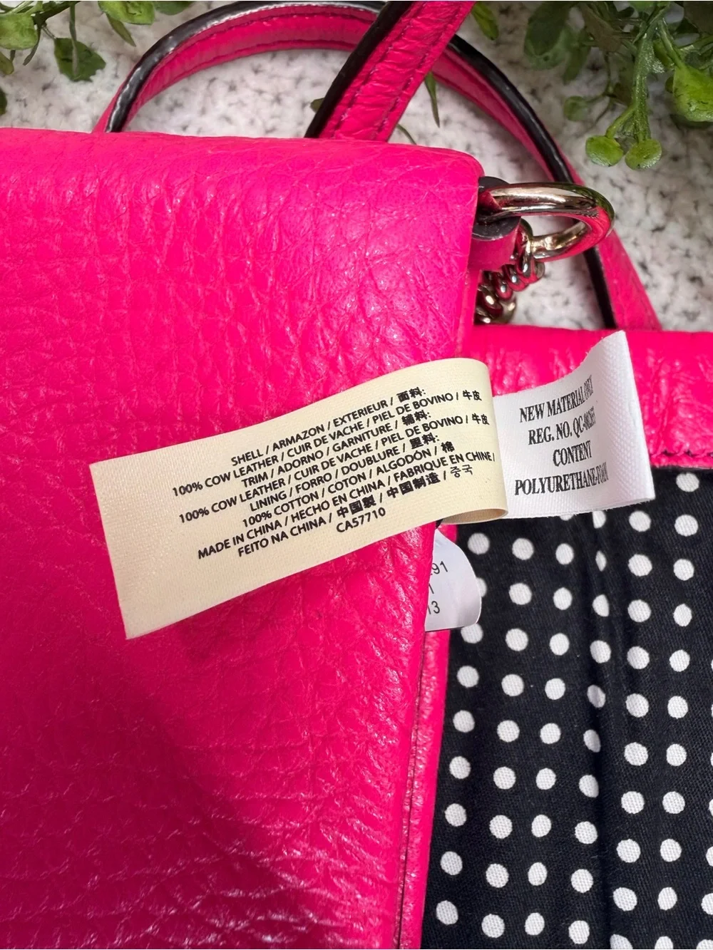 kate spade Hot Pink Quilted Leather Crossbody with gold Turnlock